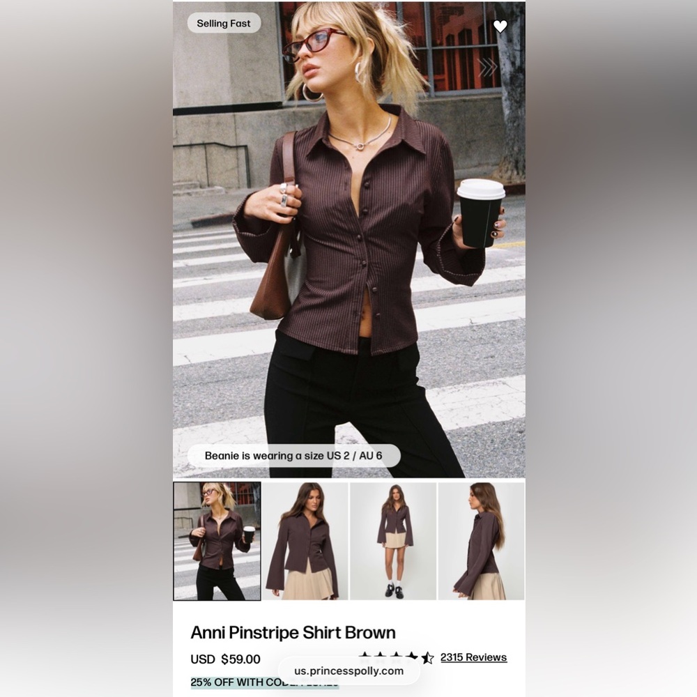 Princess Polly NEW blouse